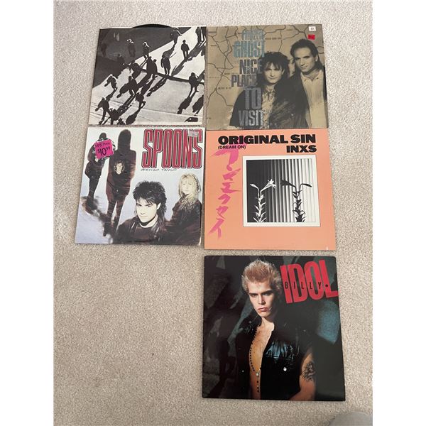 Assortment of Vintage Records - The Spoons, Areo Speedwagon (Billy Idol Cover Only!! No Record!)