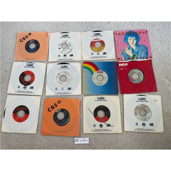 45 Record Collection Marvin Gaye, Fat Boys, Inxs, Wang Chung, Electra
