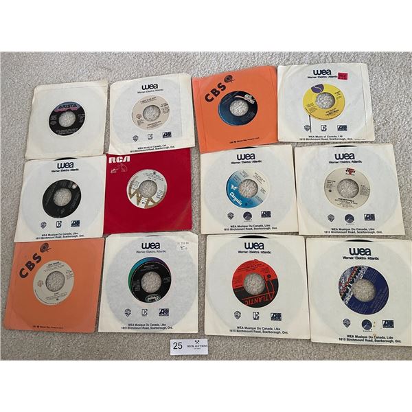 45 Record Collection Aretha Franklin, Van Halen, Talking Heads, Kim Mitchell