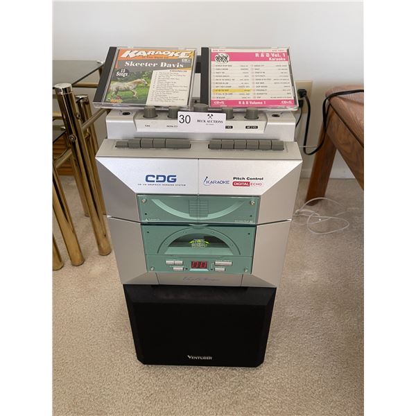 Venturer Digital Echo Karaoke Machine Model CDG62 Beck Auctions Inc.
