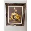 Image 1 : W.Young Oil on Canvas Painting (Yellow Roses)