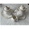 Image 1 : Antique Gold & White Tea Set