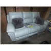 Image 2 : Leather Power Recliner Sofa