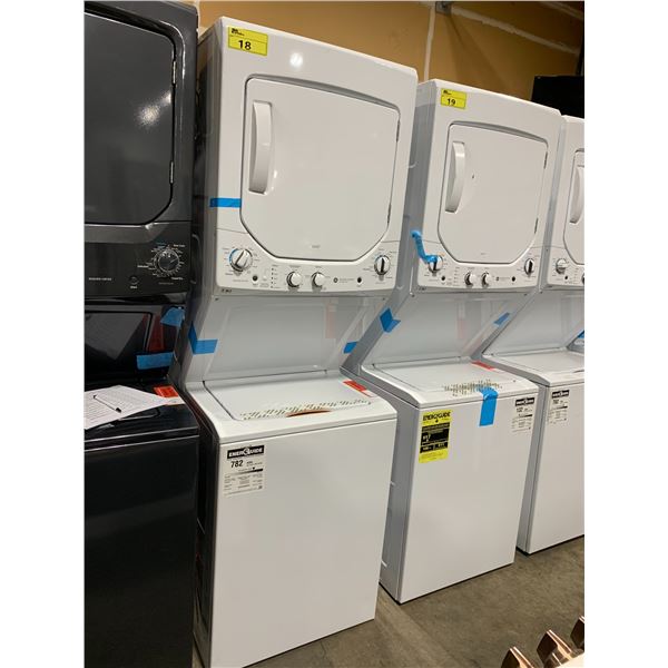 GENERAL ELECTRIC GUD24ESMM1WW WHITE AUTO LOAD SENSING WASHER DRYER COMBO UNIT