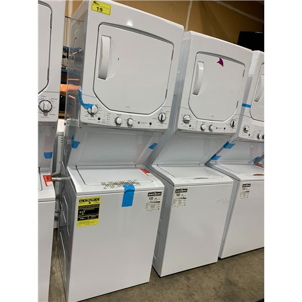 GENERAL ELECTRIC GUD24GSSM1WW WHITE AUTO LOAD SENSING WASHER DRYER COMBO UNIT