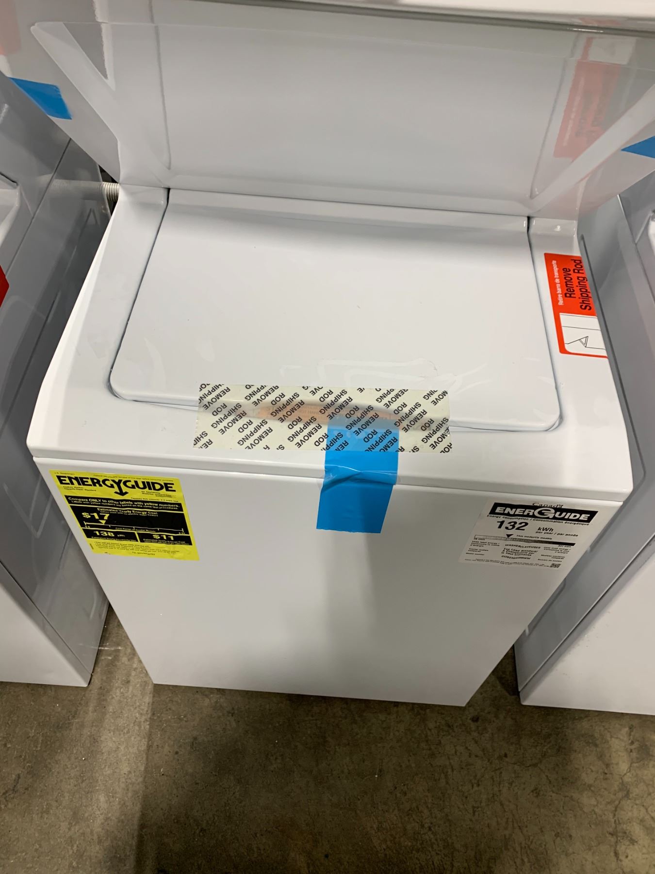 GENERAL ELECTRIC GUD24GSSM1WW WHITE AUTO LOAD SENSING WASHER DRYER ...