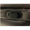 Image 2 : 2 BROWN LEATHER LOOK OVERSTUFFED RECLINING ARMCHAIRS ( SOME COSMETIC DAMAGE RECLINER WORKING )