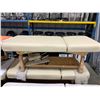 Image 2 : 2 COMMERCIAL CREAM 72"L X 30"W X 28"H  PROFESSIONAL MASSAGE BEDS