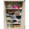 Image 2 : BEIGE METAL 2 DOOR 36"W X 18"D X 72"H CONSUMABLES CABINET WITH CONTENTS