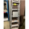 Image 1 : ALUMINUM 6' STEP LADDER & ALUMINUM 4' STEP LADDER