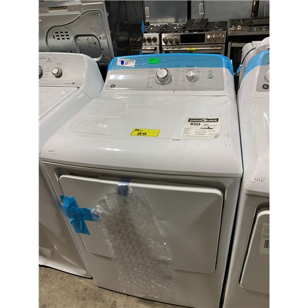 GENERAL ELECTRIC WHITE SENSOR DRY FRONT LOAD ELECTRIC DRYER