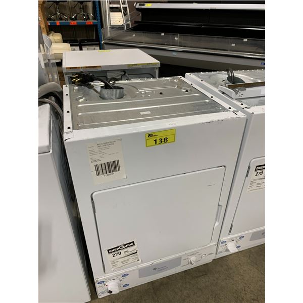 GENERAL ELECTRIC SPACEMAKER PKS443EB6WW 4 CYCLE APARTMENT SIZE ELECTRIC DRYER