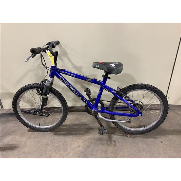 KONA MAKENA BLUE 6 SPEED FRONT SUSPENSION CHILDRENS BIKE