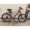Image 2 : KONA CINDER CONE ORANGE 27 SPEED FRONT SUSPENSION MOUNTAIN BIKE WITH FULL DISC BRAKES