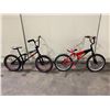 Image 2 : 2 BIKES: BLACK NO NAME SINGLE SPEED BMX STYLE BIKE & HUFFY KYLO REN SINGLE SPEED CHILDRENS BIKE