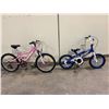 Image 2 : 2 BIKES: TECHTEAM IDOL PINK 6 SPEED FRONT SUSPENSION CHILDRENS BIKE & AVIGO SHUTOUT BLUE SINGLE