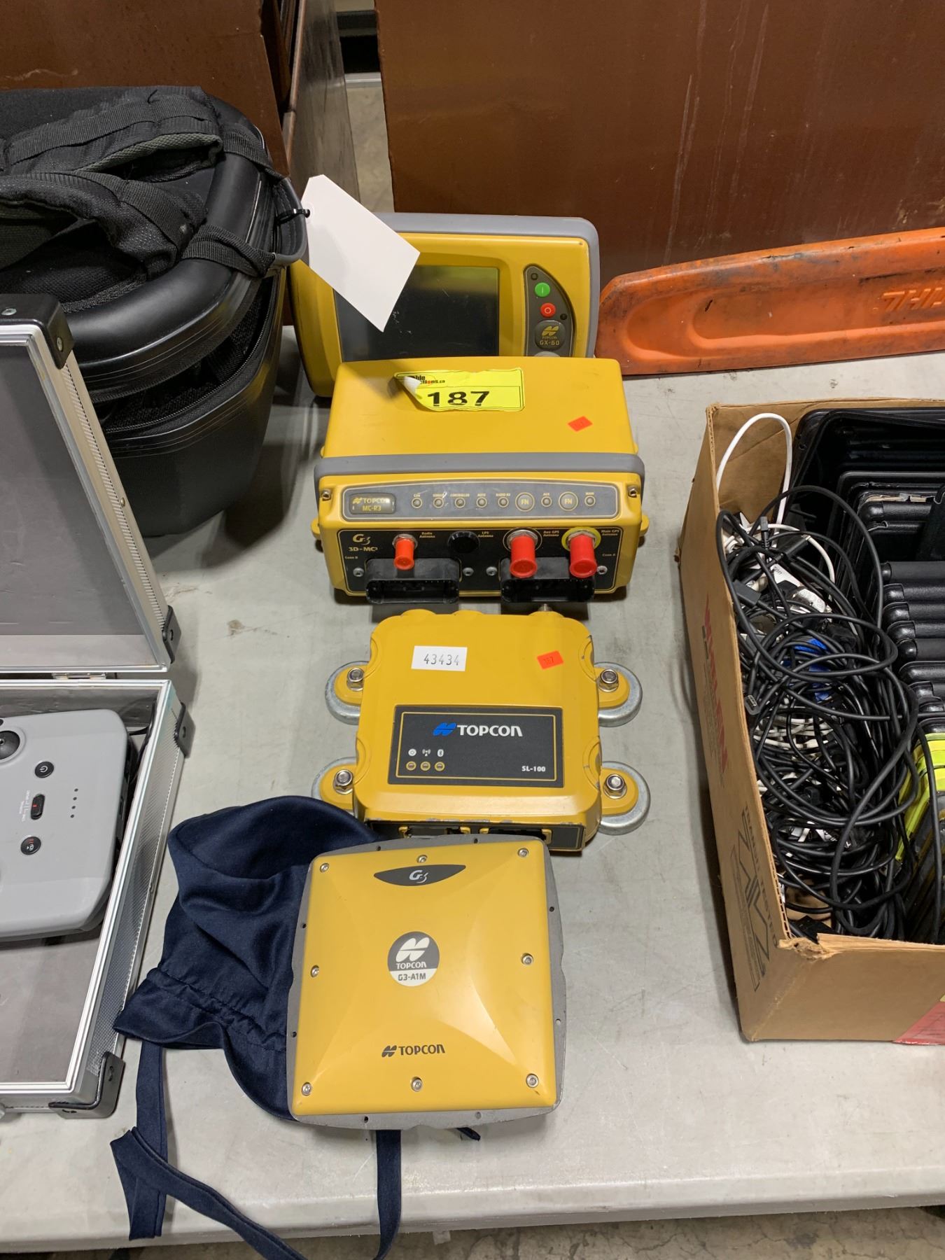 ASSORTED TOPCON SURVEY EQUIPMENT INCLUDING: MC-R3 MACHINE CONTROL, G3 ...