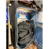 Image 2 : 2- BLACK ASSORTED LUGGAGE BAGS WITH ASSORTED CLOTHES, JACKET, HAND GLOVES & MORE