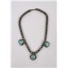 Image 2 : Navajo Sterling Silver Turquoise Necklace