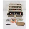 Image 1 : Vintage Fishing Tackle Box and Contents