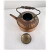 Image 9 : Antique Copper Tea Pot Kettle