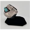 Image 2 : Massive Navajo Sterling Silver Turquoise Bracelet