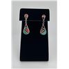 Image 1 : Zuni Inlaid Sterling Silver Earrings
