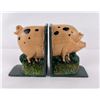 Image 1 : Cast Iron Pig Bookends