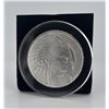 Image 1 : Native American Indian Buffalo 1oz Silver Round