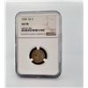 Image 2 : 1908 NGC AU55 $2 1/2 Indian Head Gold Coin