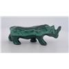 Image 2 : African Malachite Rhino Carving