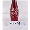 Image 6 : Antique Bohemian Cut to Clear Ruby Decanter