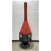 Image 1 : Mid Century Red Porcelain Malm Carousel Fireplace