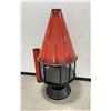 Image 2 : Mid Century Red Porcelain Malm Carousel Fireplace