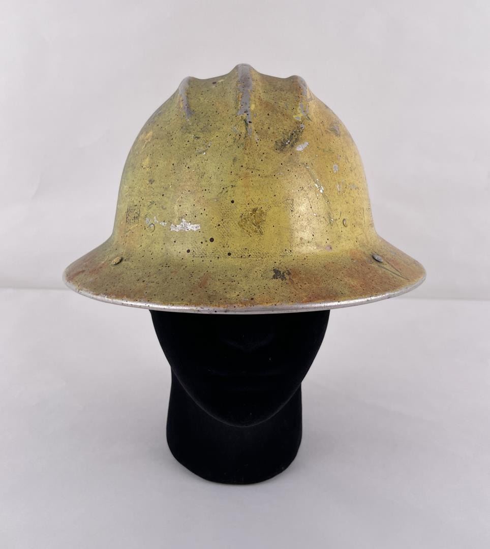 Vintage Bullard Aluminum Hard Hat Helmet