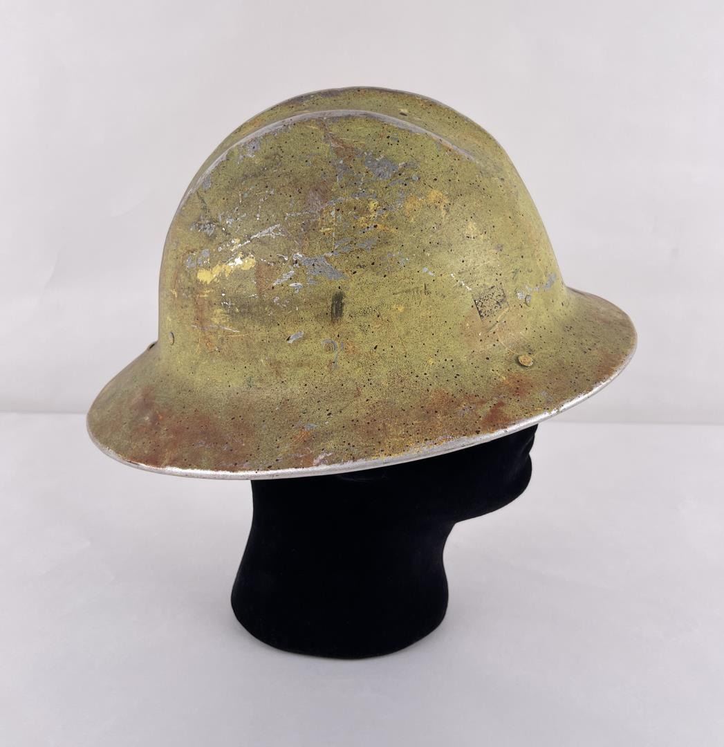 Vintage Bullard Aluminum Hard Hat Helmet