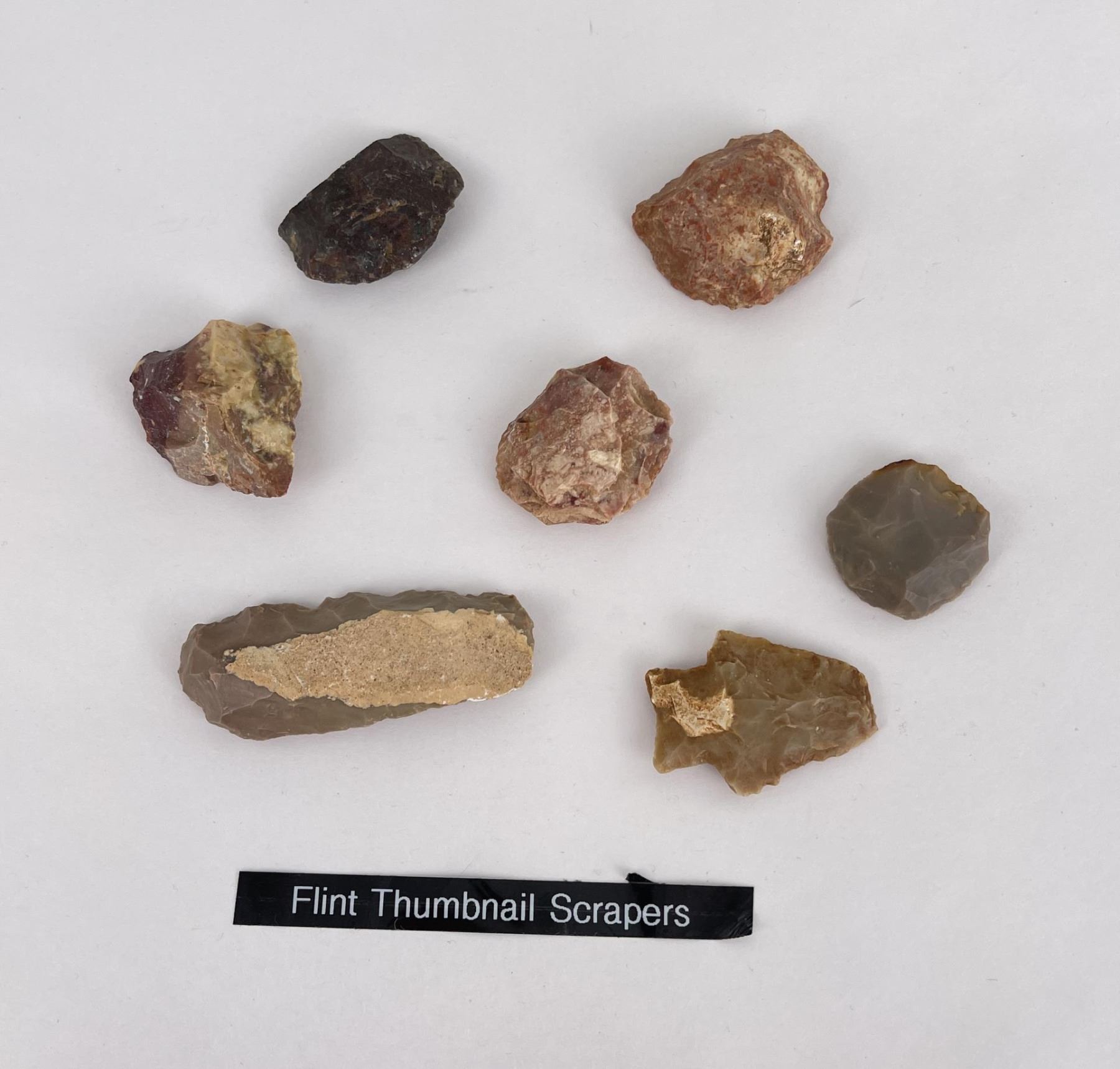 Flint Thumbnail Scrapers Indian Artifacts