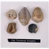 Image 1 : Flint Thumbnail Scrapers Indian Artifacts