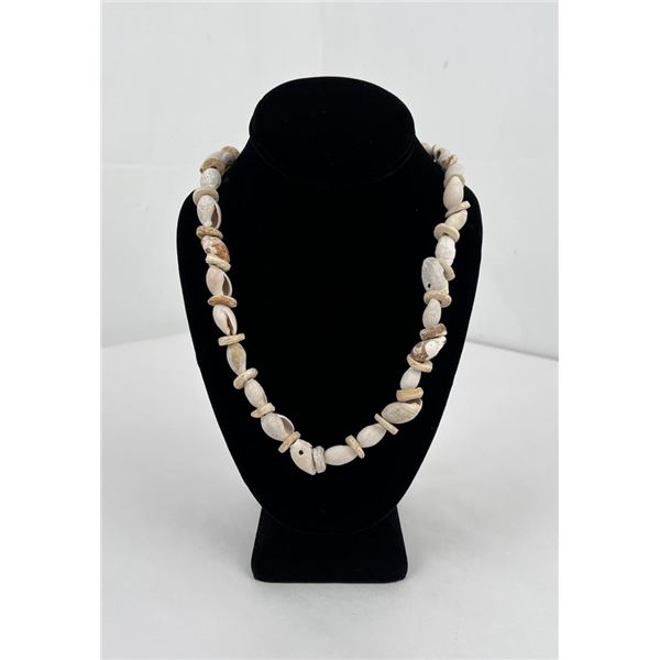 Antique Plateau Indian Shell Trade Necklace