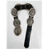 Image 2 : Navajo Sterling Silver Turquoise Concho Belt