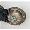 Image 4 : Navajo Sterling Silver Turquoise Concho Belt