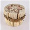 Antique Ojibwe Indian Birch Bark Quilled Box
