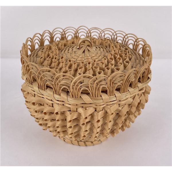 Wabanaki MicMac Penobscot Ash Indian Basket