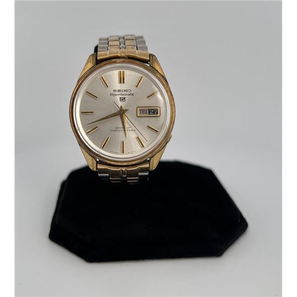 Two Tone Seiko Sportsmatic 5 6619-8050 Watch