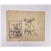 Image 1 : Philip Russell Goodwin Bull Moose Pencil Drawing