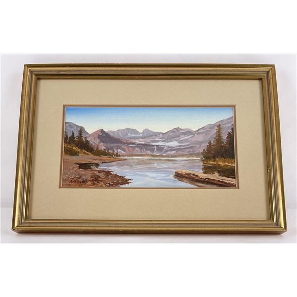 Mark Ogle Glacier Park Montana Gouache Painting