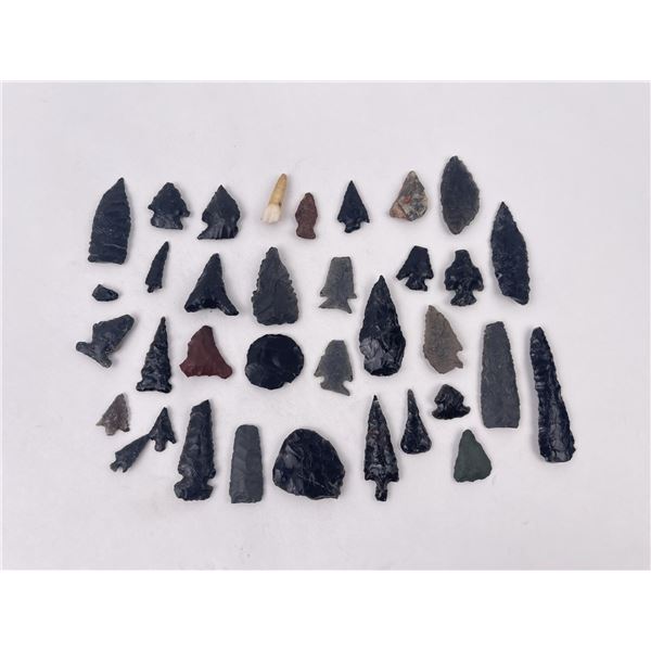 Collection of Ancient Indian Arrowhead Points