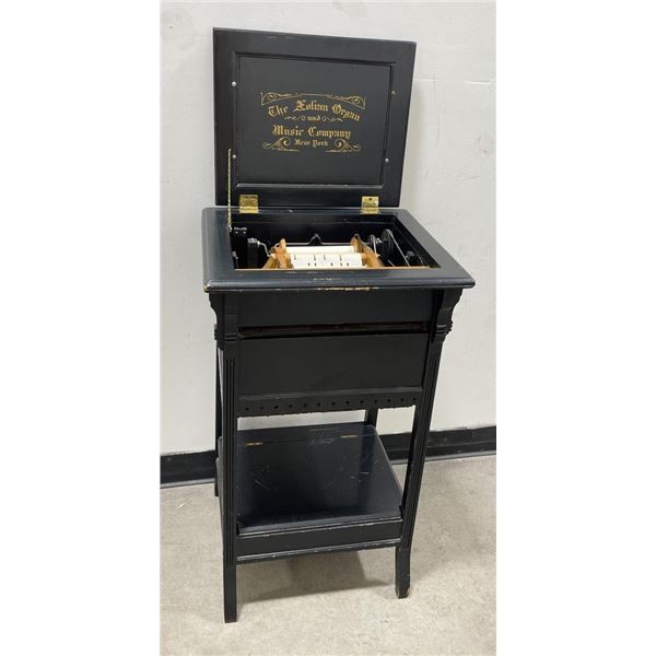 Ebony Aeolian Boudoir Stand Crank Organ