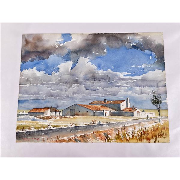 Robert A Gartland Spain Watercolor Painting