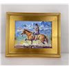 Image 1 : Jay Jung Oil On Canvas Cowboy Painting
